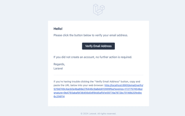 laravel email verify complete